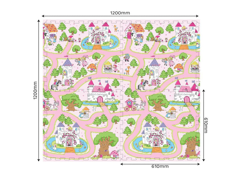 Princess Castle Interlocking Floor Puzzle Play (7030272524443)