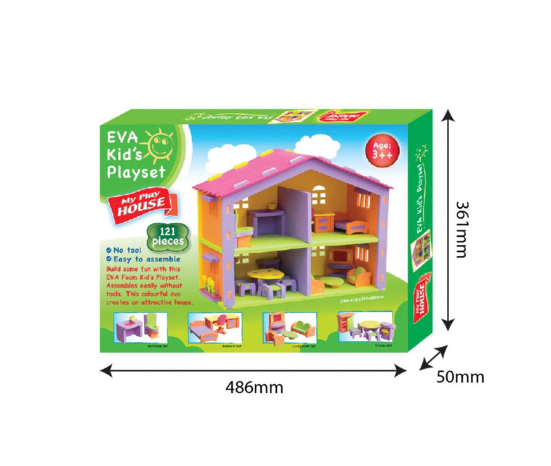 DIY Doll House Playset Eva Includes Funiture (7030273835163)