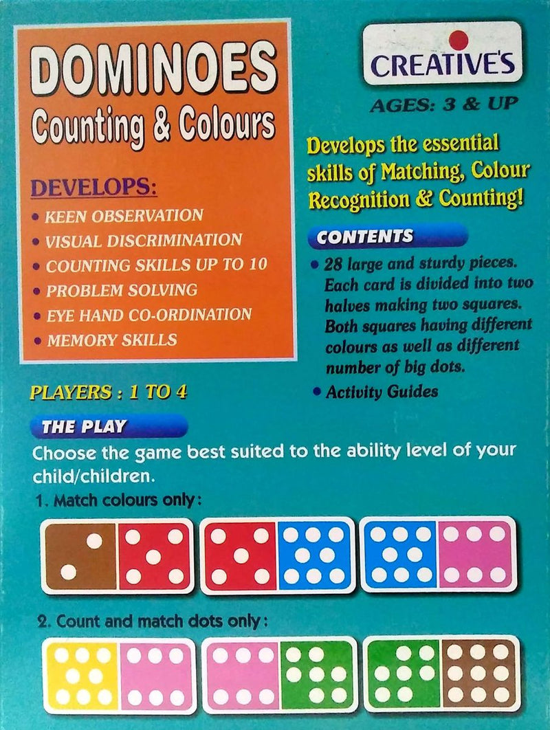 Creatives - Dominoes - Counting And Colours  (6907046232219)