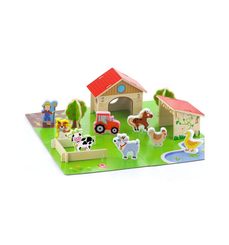Viga Build Your Own 3D Farm Set 30Pc