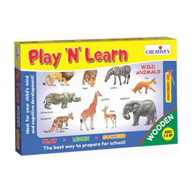 Creatives - Play And Learn - Wild Animals Puzzle (6907040956571)