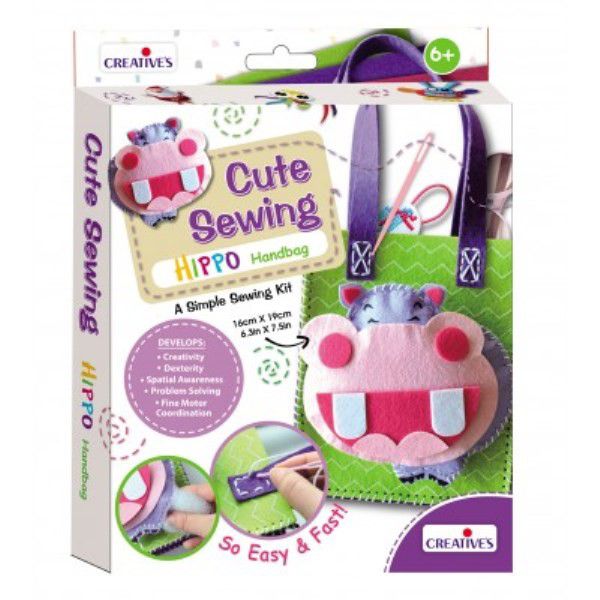 Creatives Sewing Kit Hippo Handbag  (6907037909147)