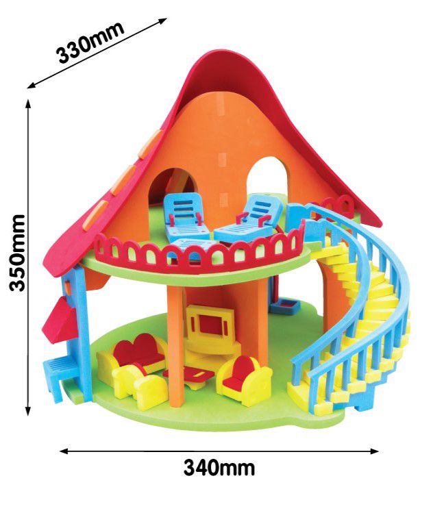 SUNTA Mushroom DIY Dollhouse Playset With Accessories (7365876187291)