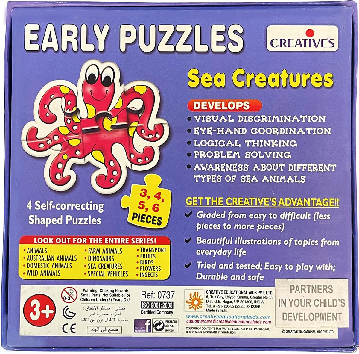 Creatives Sea Creatures Early Puzzles