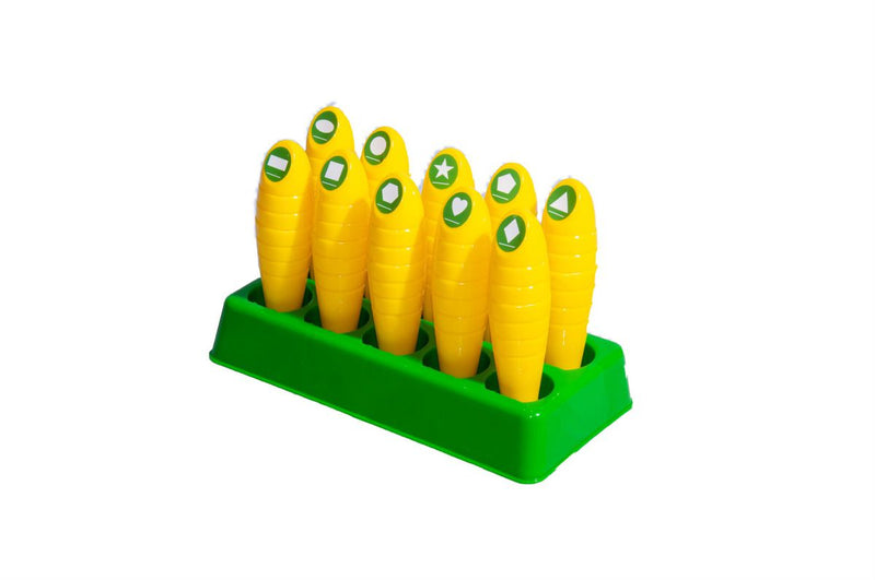 Shapes Stamp Set - Geometric Shapes (10 Stamp Sticks in Tray) (7274273112219)