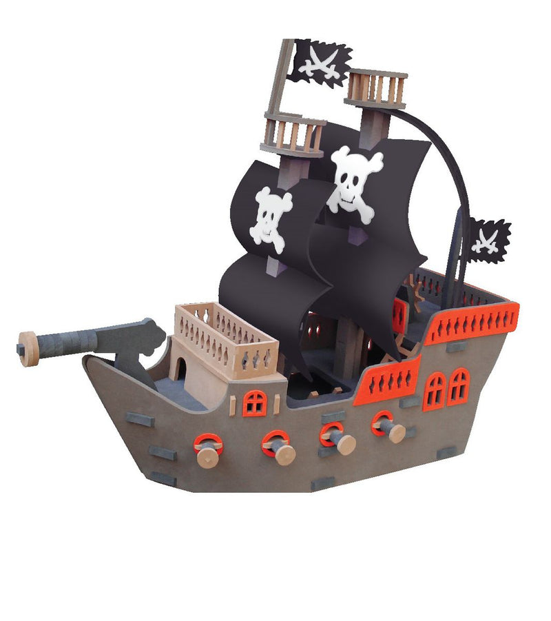 SUNTA Pirate Ship Playset DIY EVA Foam With Accessories (7365877792923)