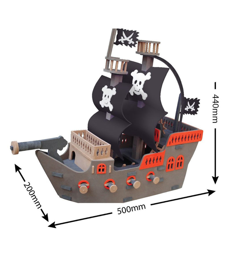 SUNTA Pirate Ship Playset DIY EVA Foam With Accessories (7365877792923)