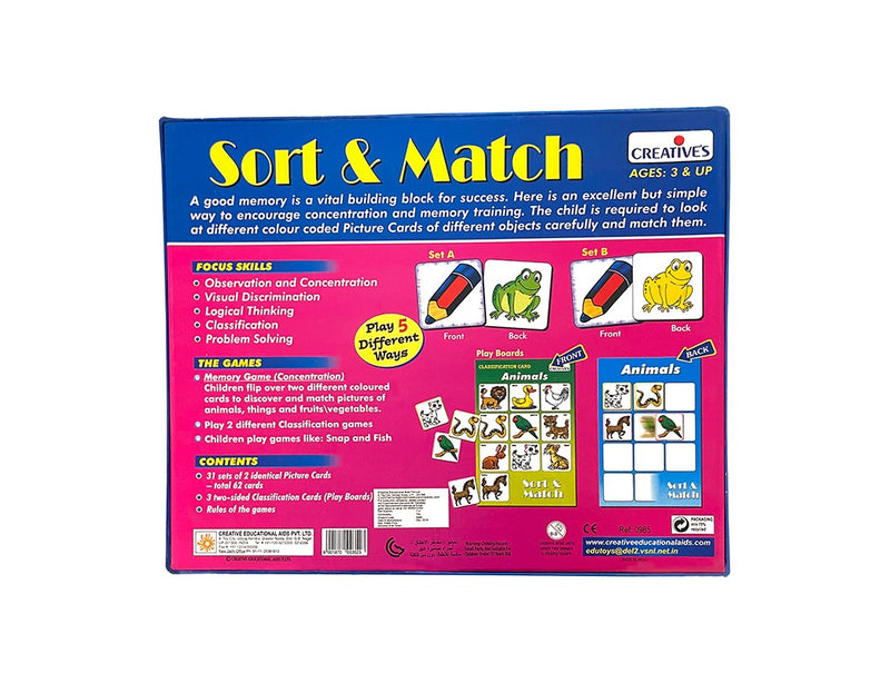 Creatives - Sort & Match (31 sets of picture cards-learn to classify)