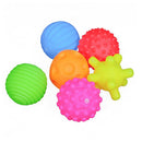 Set of 6 Textured Sensory Ball With Squeaky Sounds (7373323108507)