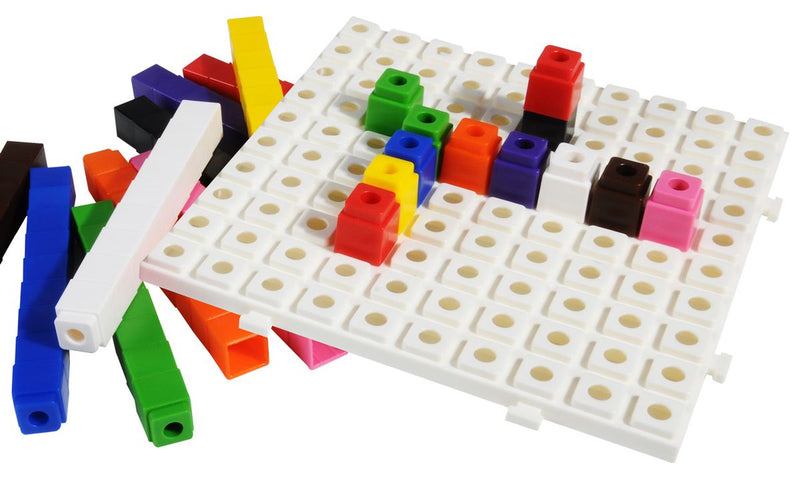 Stacking Counting Cubes with Baseboard - 100pc (7273182003355)