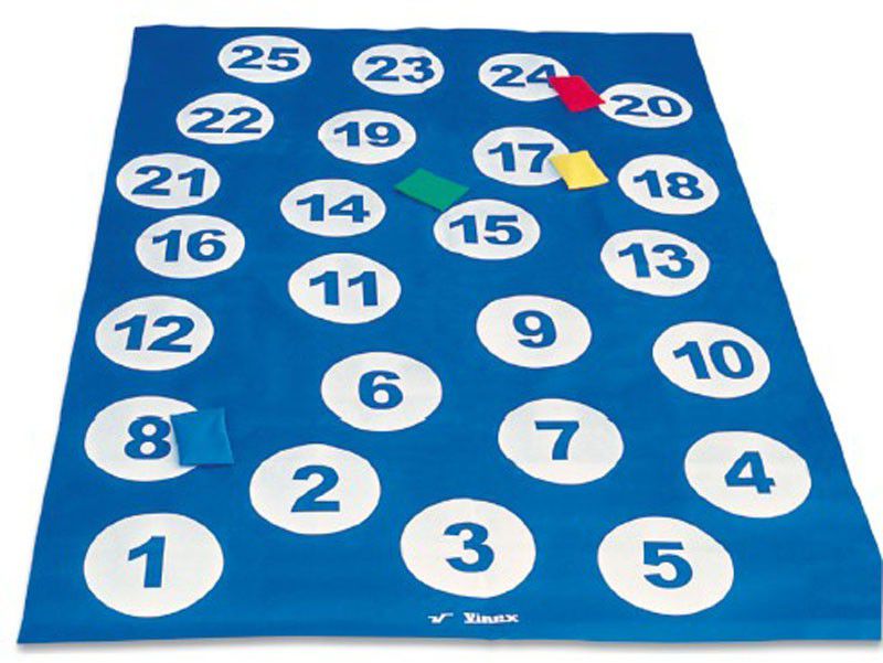 Step And Hop - Number Game On Floor Mat (Bean Bag Not Included)