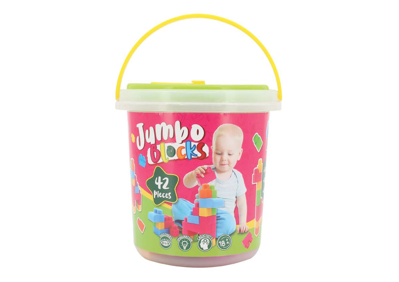 SUNTA Jumbo Building Blocks - 42 Pieces in Storage Container (7368222965915)