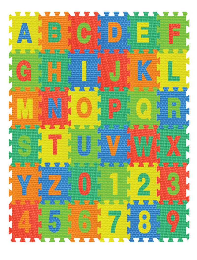 SUNTA Alphabet & Number EVA Foam Play Mat Set - 36 Piece (7364852547739)