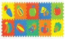 SUNTA Fruit & Vegetables EVA Foam Play Mat - 10 Piece (7363171123355)