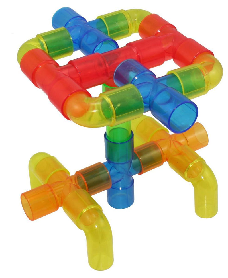 Transparent Pipe Tubes Building and Construction Kit (80 Piece) (7274269507739)