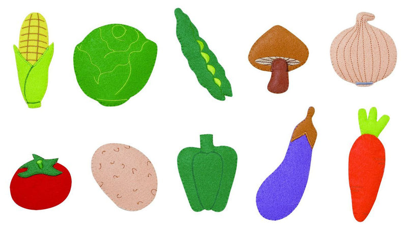 Vegetables - Felt Pieces in a Bag (10 Pieces ) (7274279764123)