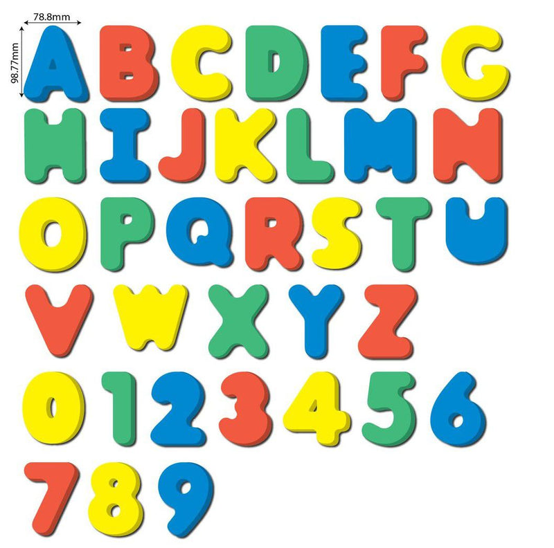 SUNTA Bath Time Alphabet and Numbers Bath Toys In A Storage Jar (7376613769371)