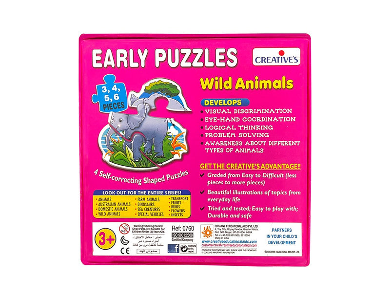 Creatives Wild Animals Early Puzzles (6907034992795)