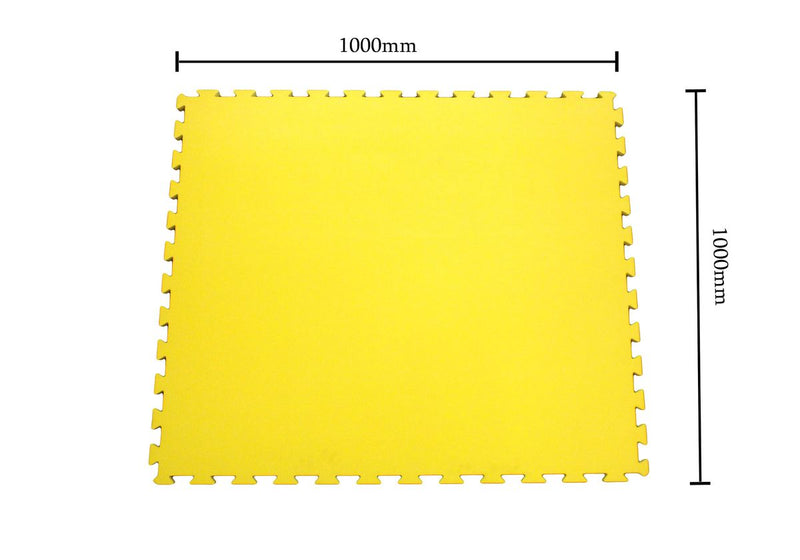 Sunta Gym Floor Mat Interlocking - 1000x1000x20mm - Yellow (7273157689499)